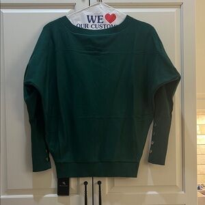Forest Green Women's Boatneck Sweater
